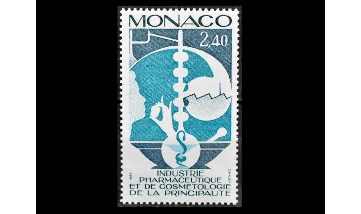 Монако 1984 г. "Фармацевтическая и косметическая промышленность"