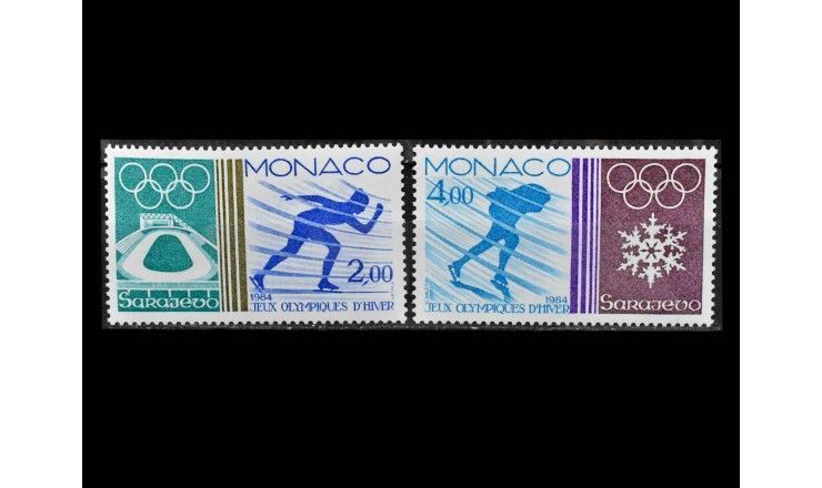 Монако 1984 г. "Олимпийские игры, Сараево и Лос-Анджелес"