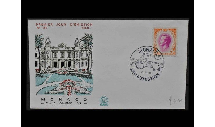 Монако 1966 г. "Князь Ренье III" FDC