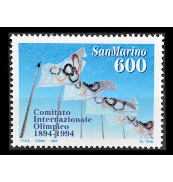 Сан-Марино 1994 г. "100 лет Международному Олимпийскому Комитету (IOC)"