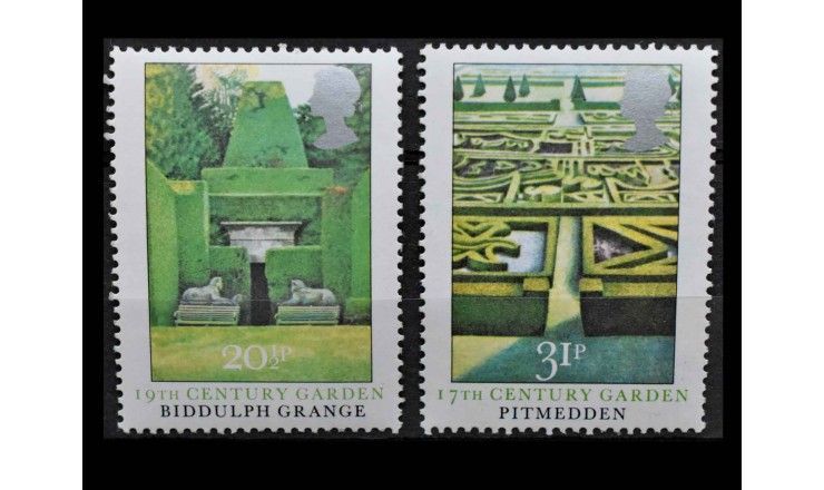 Великобритания 1983 г. "Британские сады"
