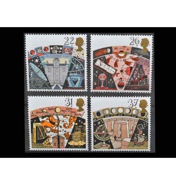 Великобритания 1990 г. "200 лет Обсерватории в Арме, 100 лет Британской астрономической ассоциации"