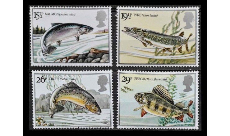 Великобритания 1983 г. "Пресноводные рыбы"