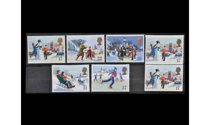 Великобритания 1990 г. "Рождество"