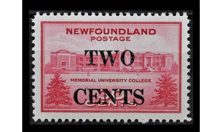 Ньюфаундленд 1946 г. "Стандартные марки" (надпечатка)