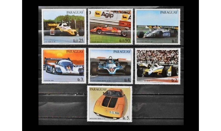Парагвай 1983 г. "Гоночные автомобили"