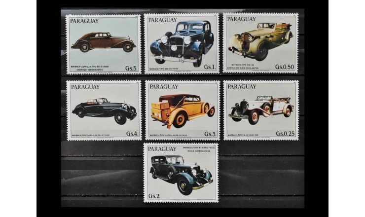 Парагвай 1986 г. "Автомобили Майбах"
