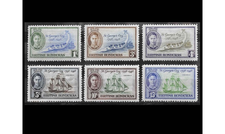 Британский Гондурас 1949 г. "150-я годовщина битвы при Сент-Джордж-Кей"