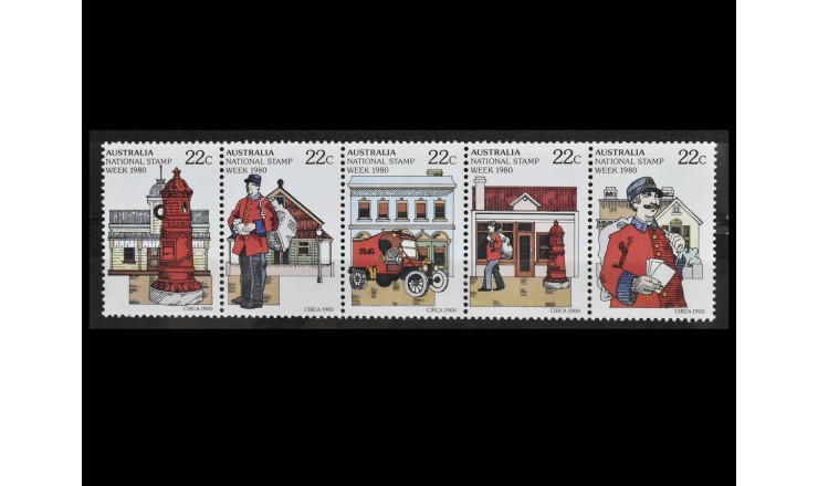 Австралия 1980 г. "Национальная неделя почтовых марок"