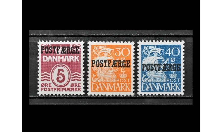 Дания 1941/1967 г. "Цифры и каравеллы" (надпечатка)