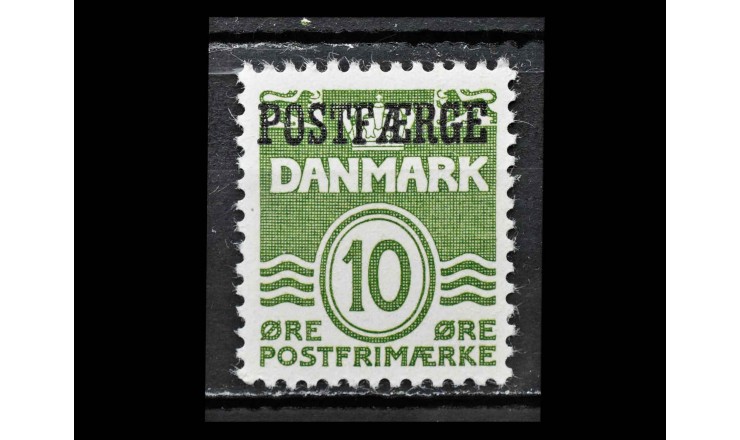 Дания 1953 г. "Цифры" (надпечатка)
