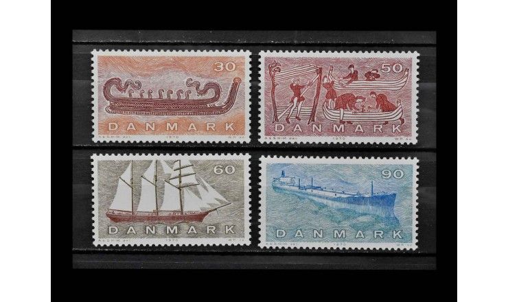 Дания 1970 г. "Корабли"