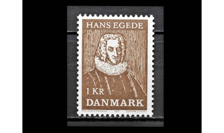 Дания 1971 г. "Ханс Эгеде, миссионер и исследователь"