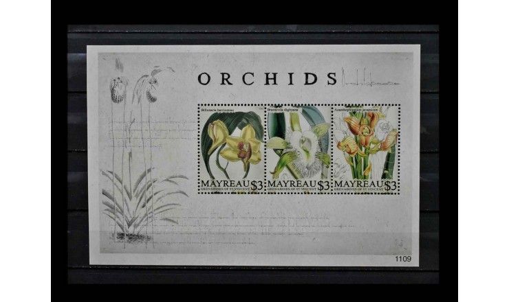 Гренадины и Сент Винсент (Остров Меро) 2011 г. "Орхидеи"