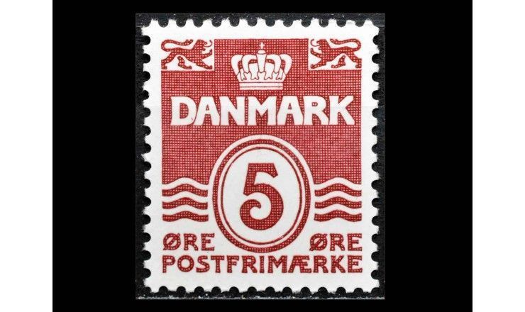 Дания 1938/1980 г. "Цифры в овале"