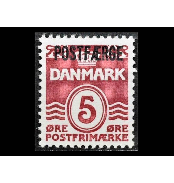 Дания 1967 г. "Цифры и каравеллы" (надпечатка)
