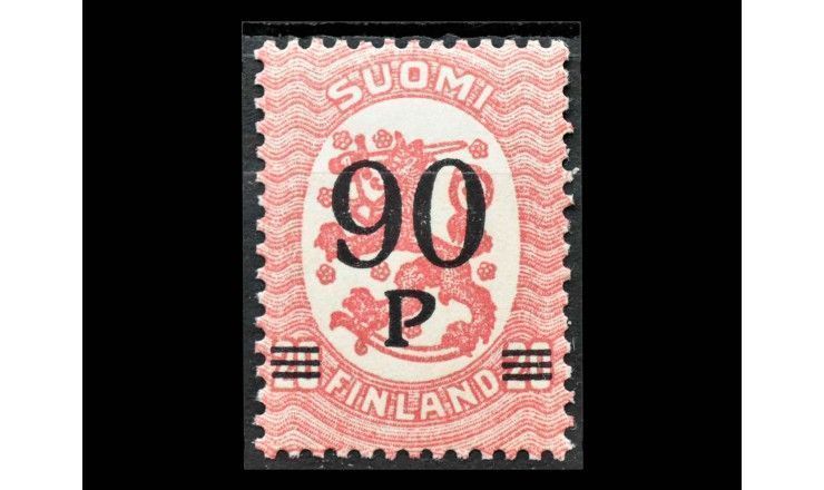 Финляндия 1921 г. "Герб Финляндии" (надпечатка)