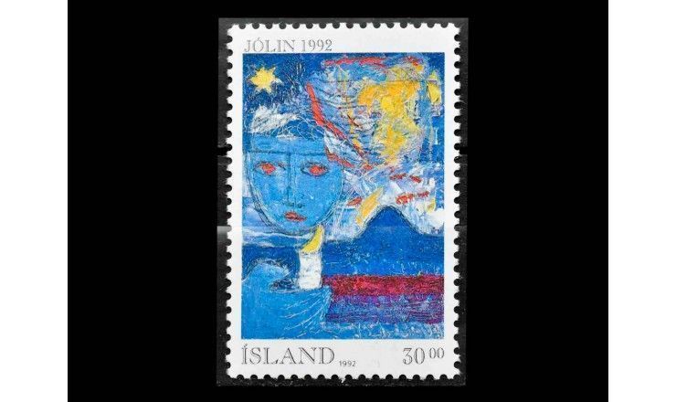 Исландия 1992 г. "Рождество: Картины" 