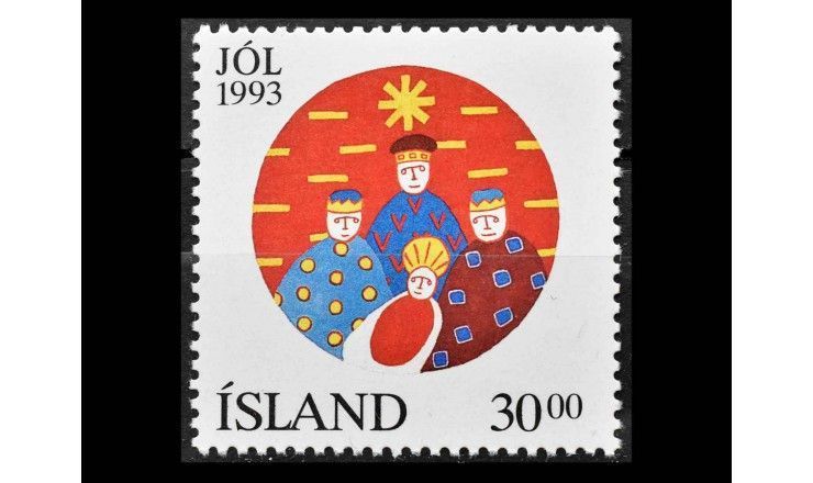 Исландия 1993 г. "Рождество: Картины" 