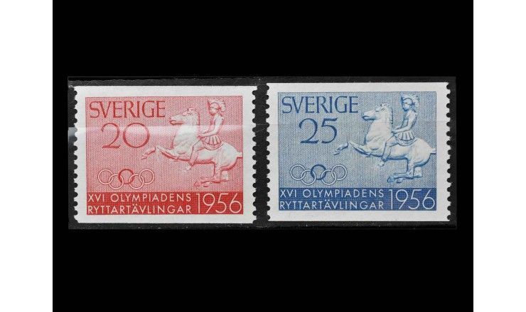 Швеция 1956 г. "Конный спорт на Олимпийских играх"