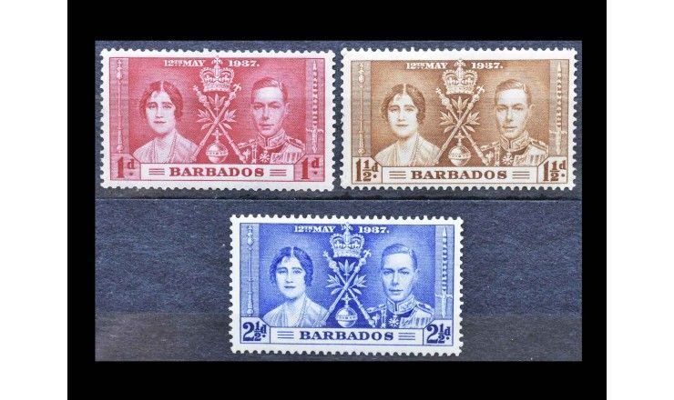 Барбадос 1937 г. "Коронация короля Георга VI и королевы Елизаветы"