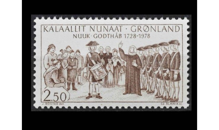 Гренландия 1978 г. "250 лет республике Годтаб"