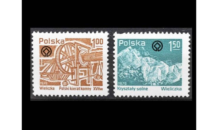 Польша 1979 г. "Древние соляные шахты в Величке"