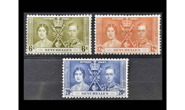 Сейшельские Острова 1937 г. "Коронация короля Георга VI и королевы Елизаветы"