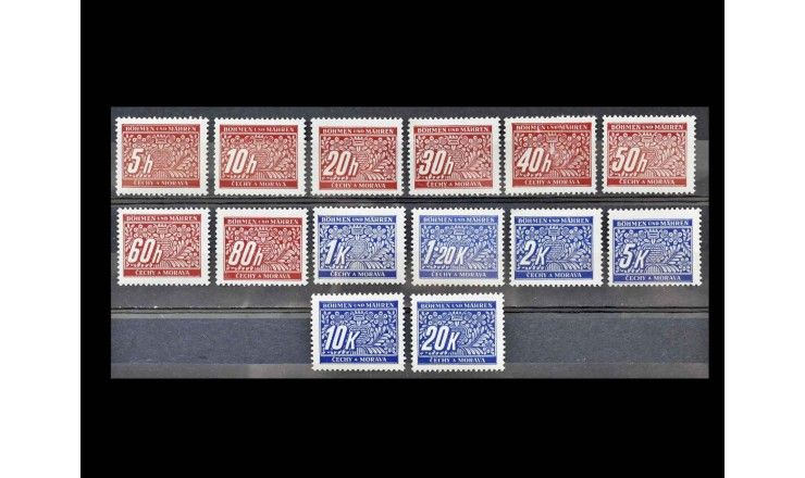 Германия (Богемия и Моравия) 1939/1940 гг. "Цифры" 