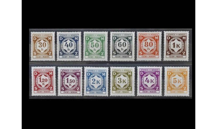 Германия (Богемия и Моравия) 1941 г. "Цифры"