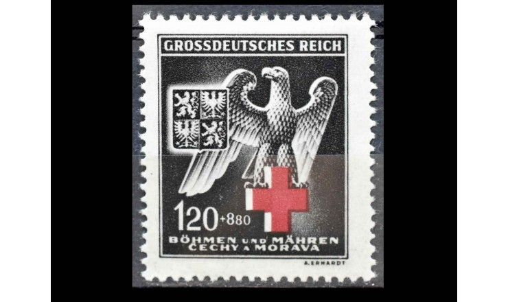 Германия (Богемия и Моравия) 1943 г. "Красный Крест" 