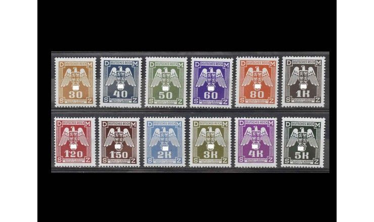 Германия (Богемия и Моравия) 1943 г. "Служебные марки: Гербовые орлы"