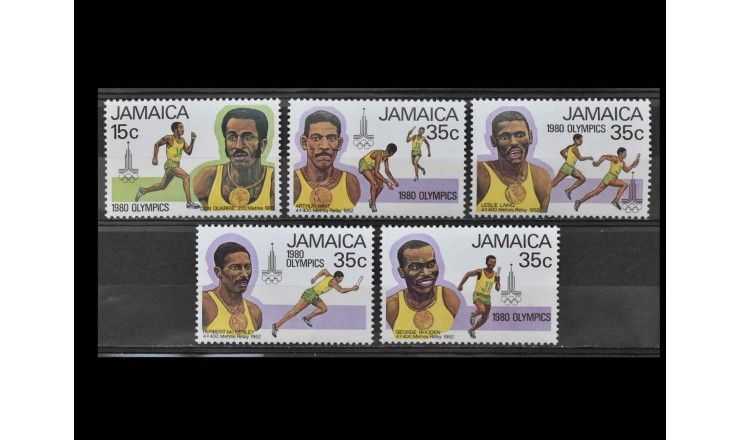 Ямайка 1980 г. "Летние Олимпийские игры, Москва: Медалисты"