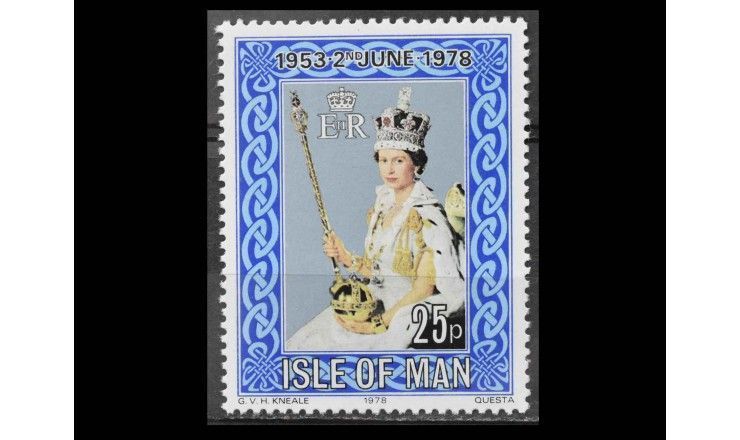 Остров Мэн 1978 г. "25 лет коронации королевы Елизаветы II"