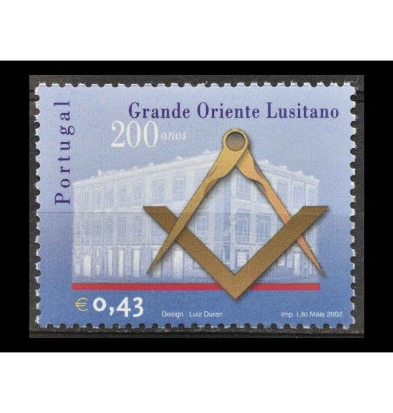 Португалия 2002 г. "200 лет масонской ложе "Grande Oriente Lusitano"