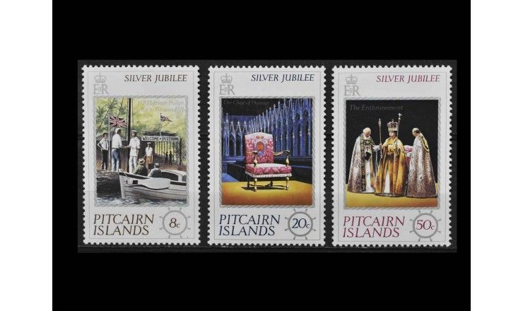 Острова Питкэрн 1977 г. "25 лет правления королевы Елизаветы II"