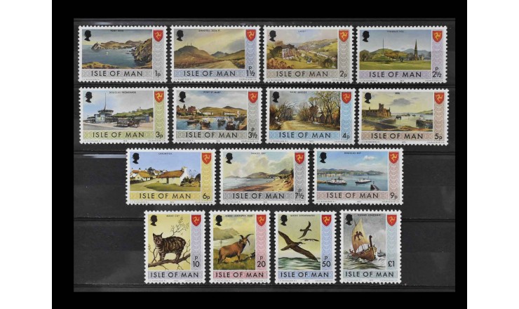Остров Мэн 1973 г. "Стандартные марки, ландшафты"