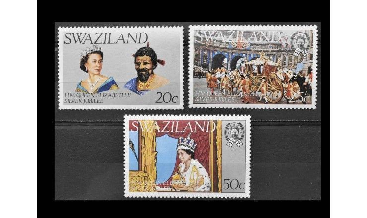 Свазиленд 1977 г. "25 лет правления королевы Елизаветы II"