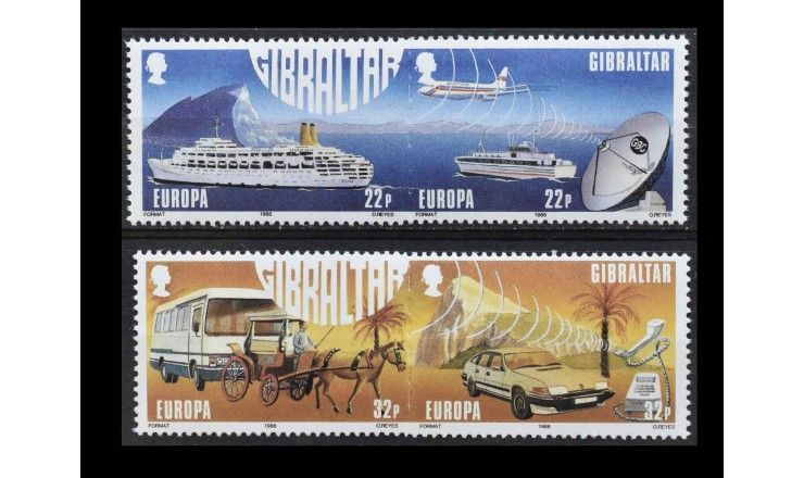 Гибралтар 1988 г. "Европа: Транспорт и связь"