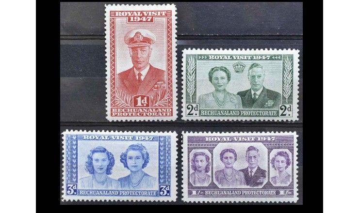 Протекторат Бечуаналенд 1947 г. "Визит королевской семьи"