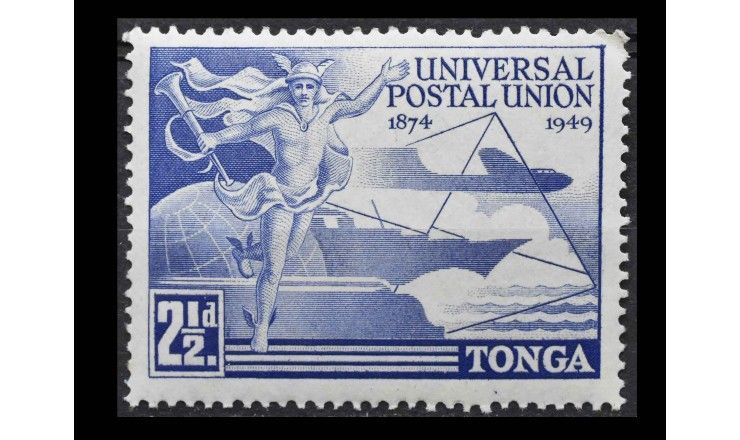 Тонга 1949 г. "75 лет Всемирному почтовому союзу (UPU)"
