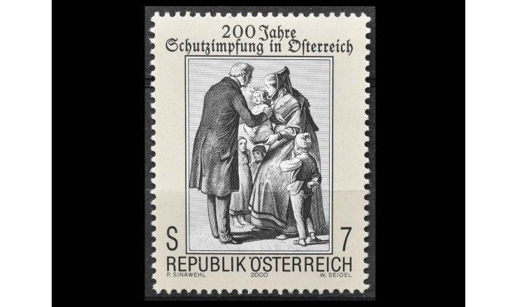 Австрия 2000 г. "200 лет вакцинации в Австрии"