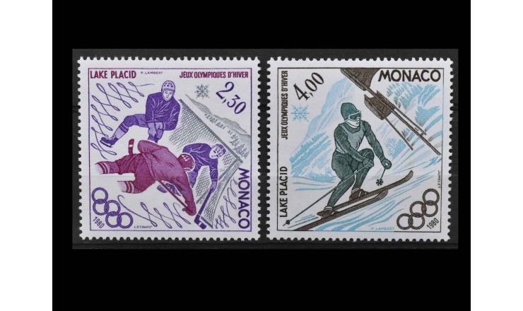 Монако 1980 г. "Зимние Олимпийские игры, Лейк-Плэсид"