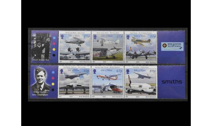 Остров Мэн 2003 г. "Авиация" (купоны)