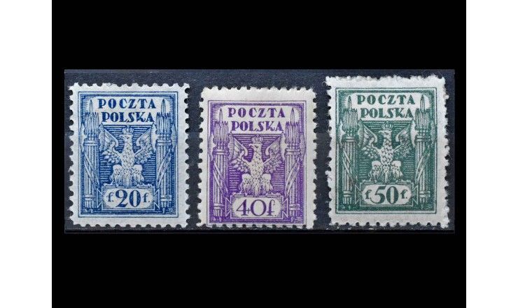 Польша 1919 г. "Стандартные марки: Гербы" 