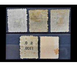 Польша 1920 г. "Стандартные марки с надпечаткой S.O. 1920" (надпечатка)