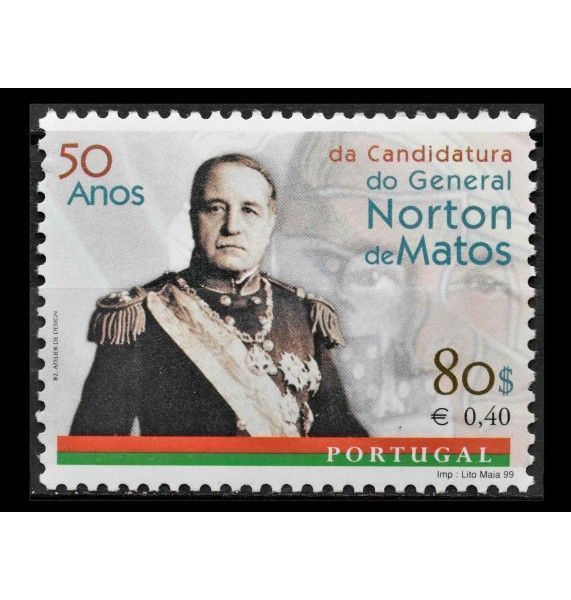 Португалия 1999 г. "Жозе Нортон де Матос, генерал и политик" 