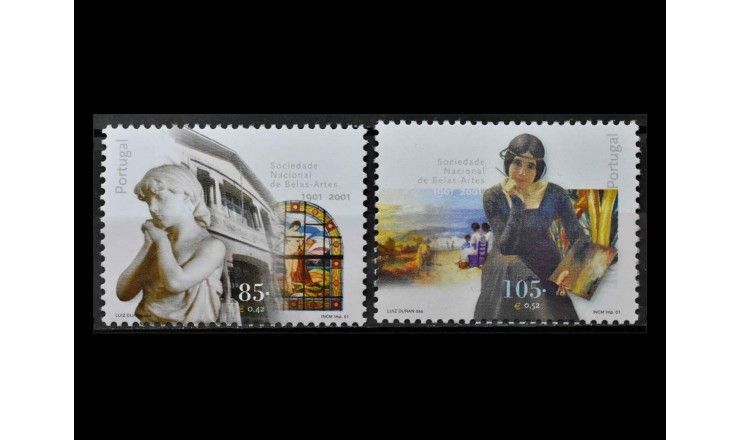 Португалия 2001 г. "100 лет Национальному обществу изящных искусств" 