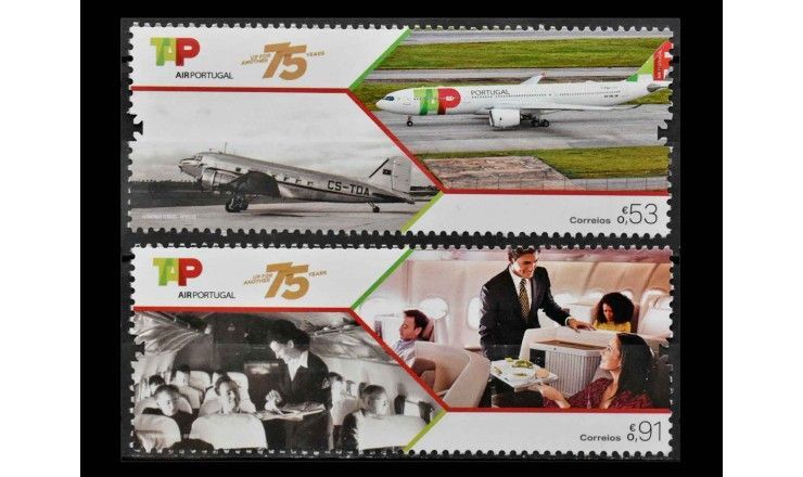 Португалия 2020 г. "75 Лет Авиакомпании TAP Portugal"