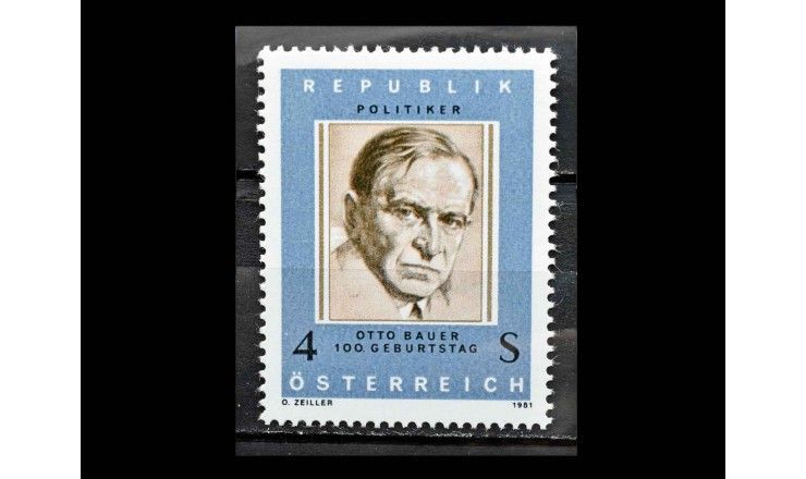 Австрия 1981 г. "Отто Бауэр, политик"
